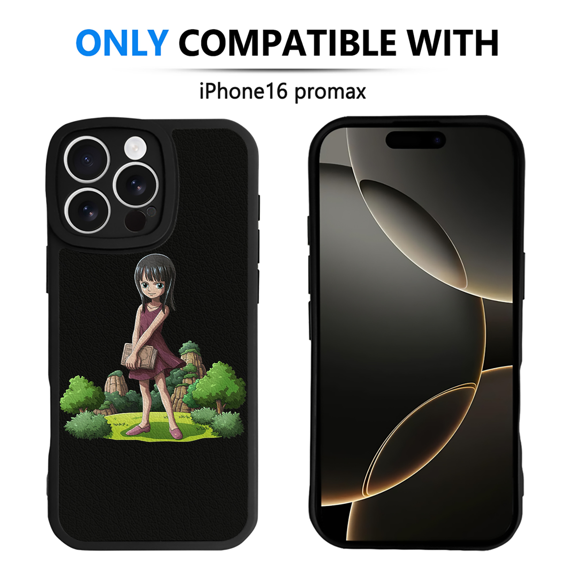 （画像用） ワンピース ニコ・ロビン ONE PIECE Nico Robin 【iPhone 16シリーズ対応】シリコンスマホケース（レザー調） 材質：シリコン